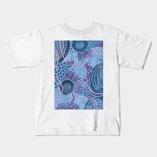 Oceanic Garden Pattern Kids T-Shirt